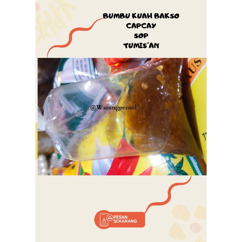 

Bumbu Kuah Bakso Bumbu rempah Bumbu buleng 20gr