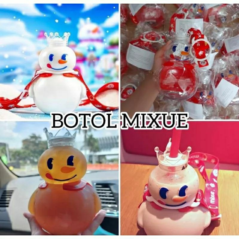 BOTOL MINUM MIXUE / TUMBLER MIXUE SNOW KING VIRAL 700 ML