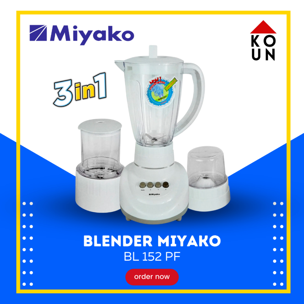 (COD READY) BLENDER MIYAKO BL 152 PF / 152PF / 151 PF / 151PF ice crusher / BLENDER PLASTIK MIYAKO /