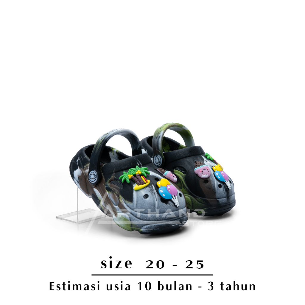 Arthand - sandal anak laki-laki LORENG Sandal Slop Terbaru/Sandal Slip Anti Licin nyaman