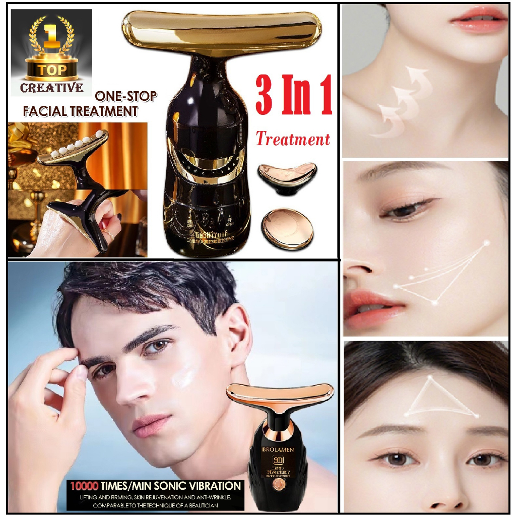 Alat Pengencang Kulit Wajah Pemijat Leher Alat Pijat Wajah PEMIJAT WAJAH TIRUS WAJAH Neck Eye Face Massager Seterika Wajah