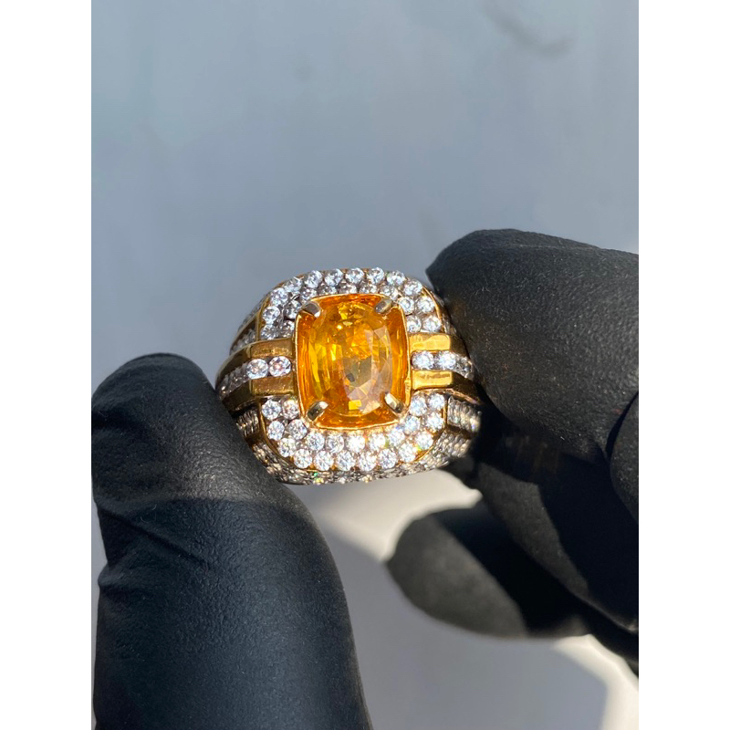 NATURAL YELLOW SAPPHIRE 2,17 Crt ( YELLOW Ha TANZANIA ) “ MEMO CGL