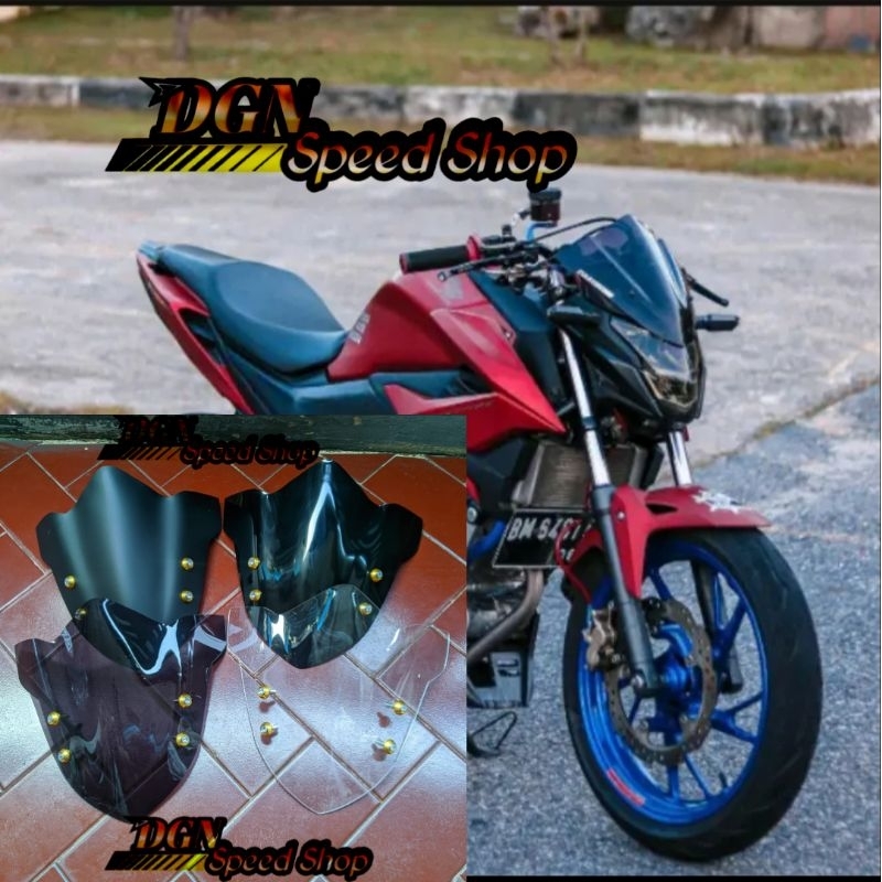 VISOR CB 150 R SE CB 150 NEW MODEL TERBARU WINDSHIELD CB 150R NEW/OLD PLUS BAUT VARIASI