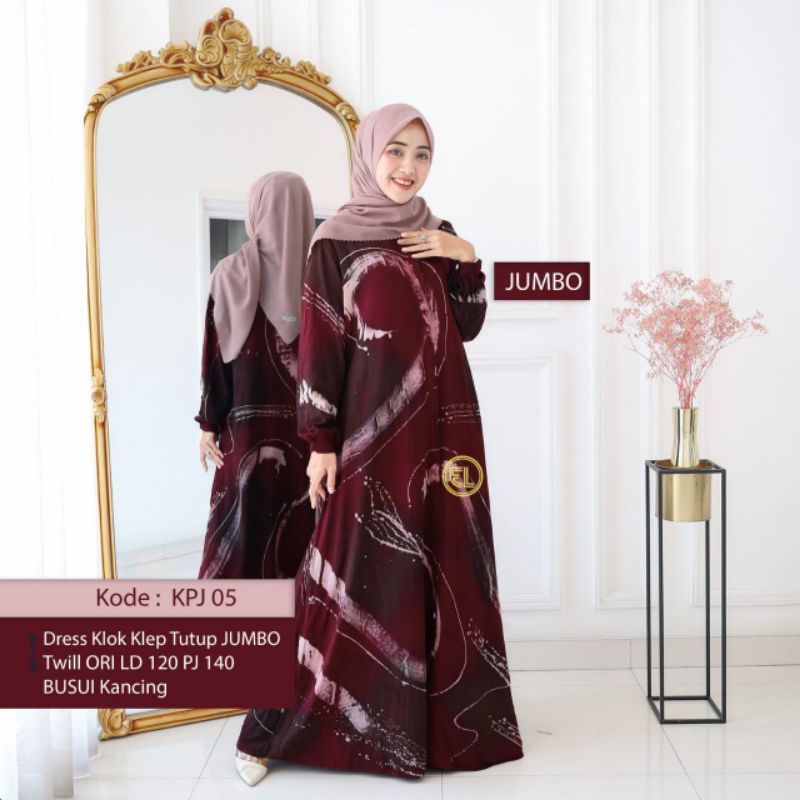 Dress klok klep tutup by ELZHAF