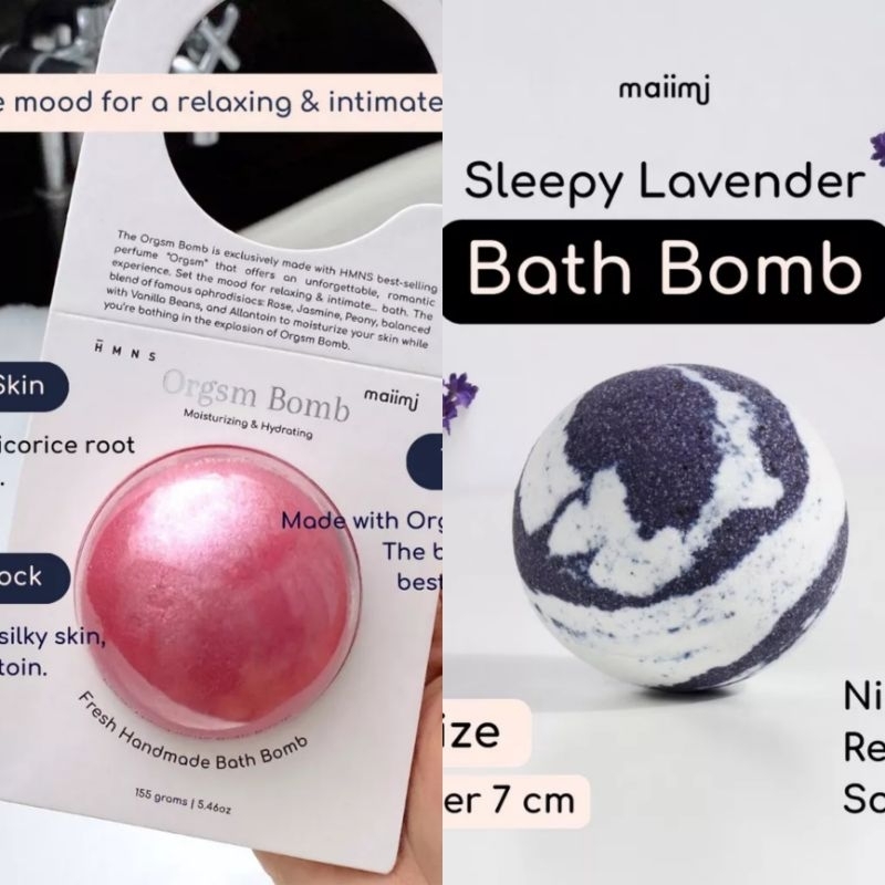 Maiimi Bath Bomb - HMNS Orgsm, Sleepy Lavender