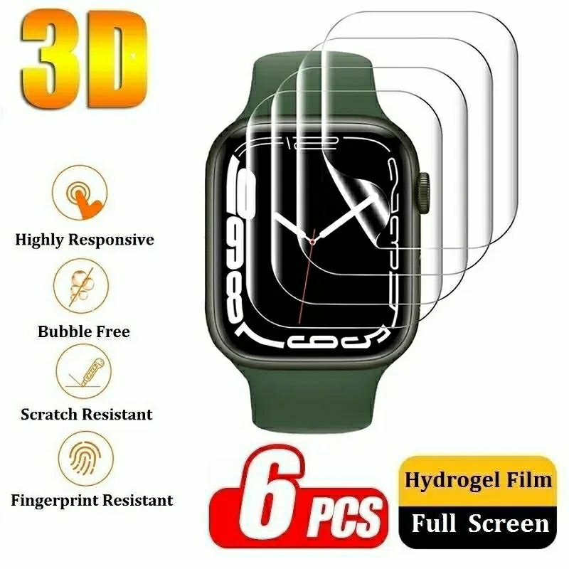 Anti Gores Hydrogel Apple Watch 1 2 3 4 5 6 7 8 SE iwatch smartwatch jam tangan iphone
