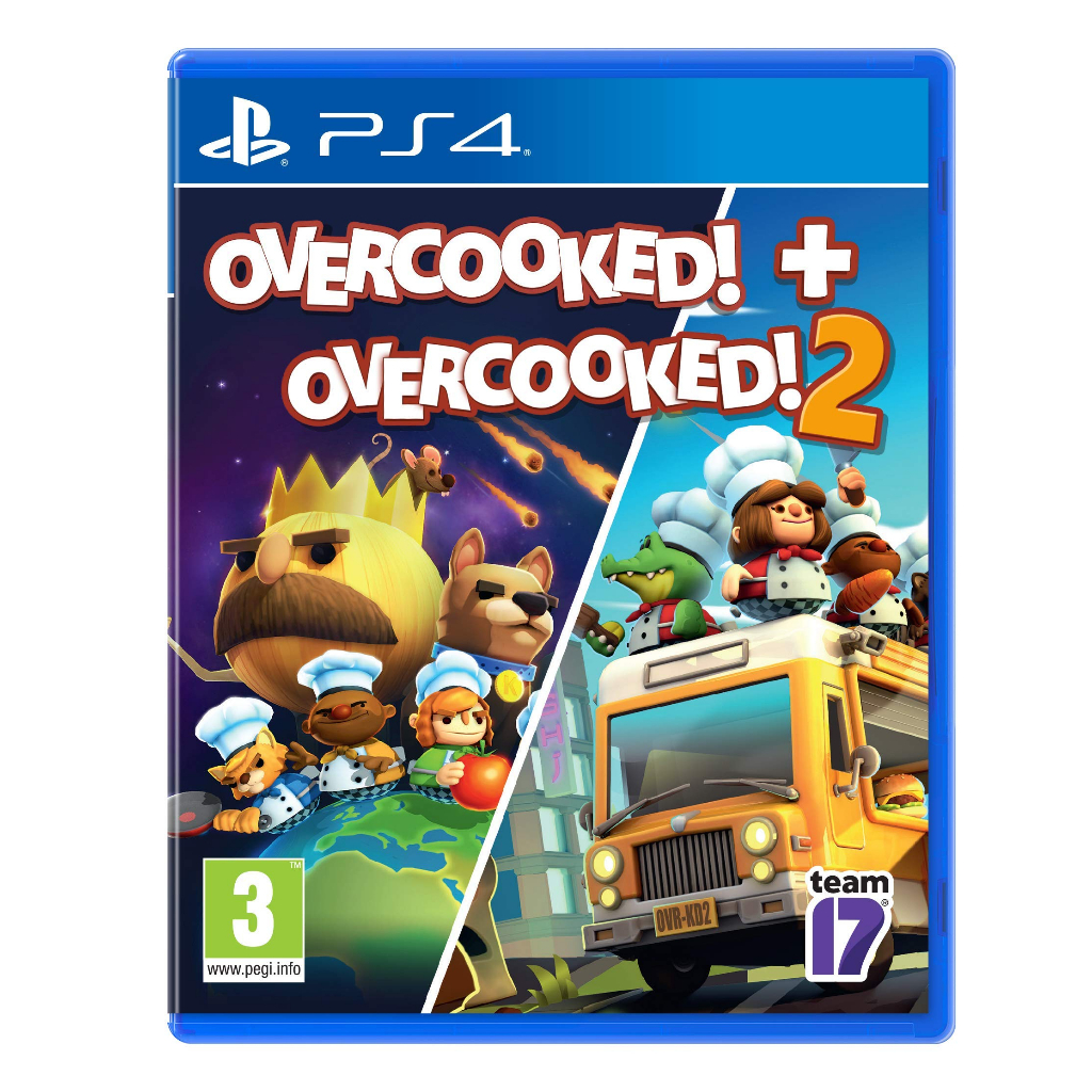 Overcooked + Overcooked 2 PS4 PS5 Game Digital
