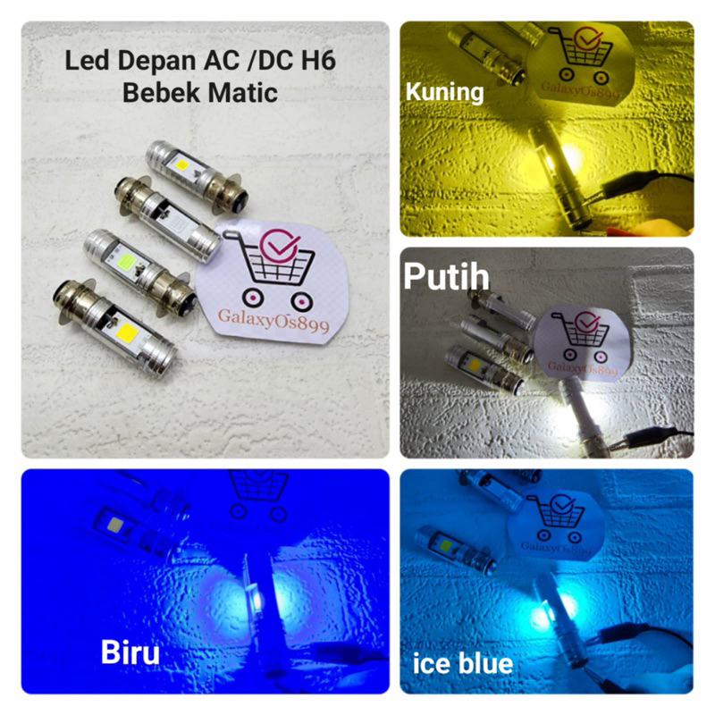 Lampu Depan Bebek LED AC-DC / Lampu LED Depan Motor Universal