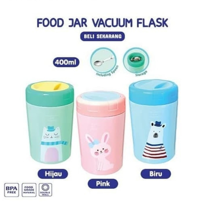 Termos Baby Safe Air Panas Air Dingin Hot Cold 350ml 500ml 350 500 ml Susu Formula Stainless Steel Vacuum Flask