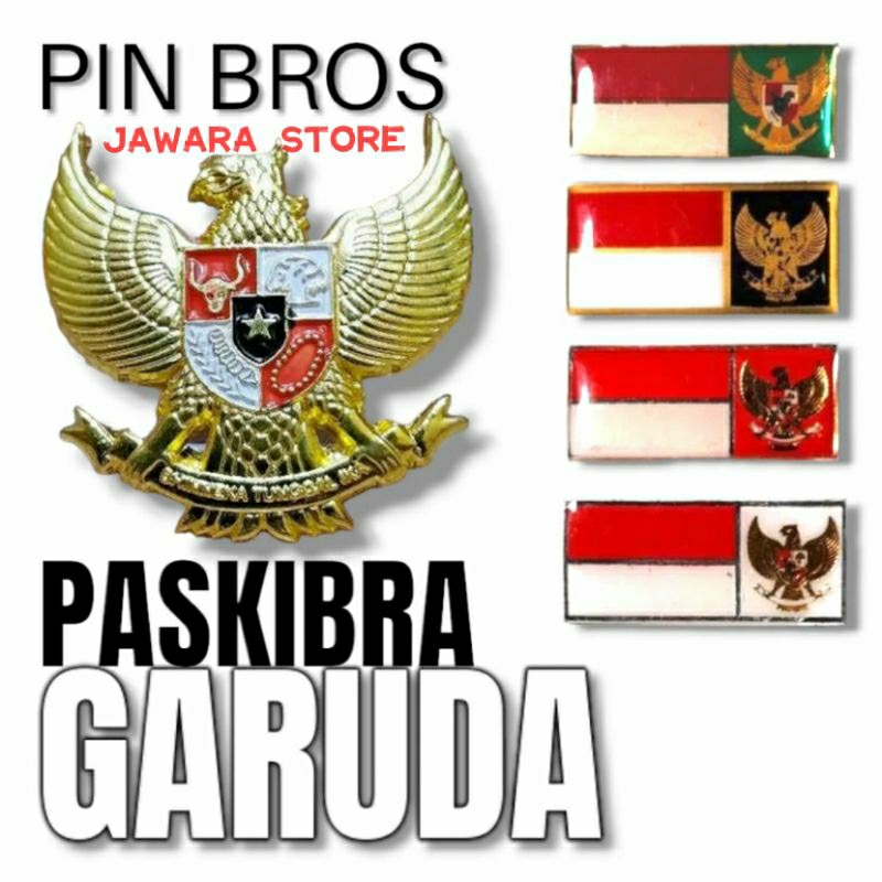 Pin Peci Garuda Merah Putih Paskibra Bros