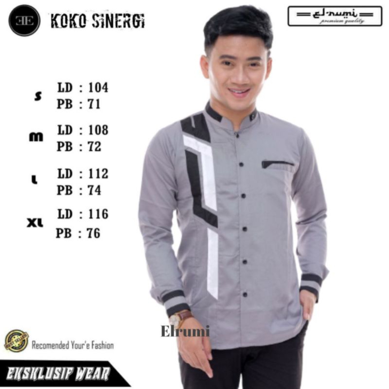 Koko Elrumi motif SINERGI | Koko muslim
