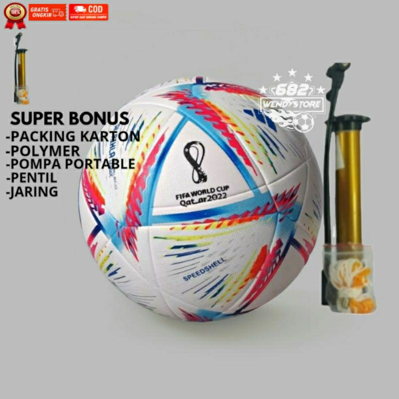 Bola sepak Adidas ORIGINAL AL-RIHLA worldcup 2022 size 5 bola kaki ori