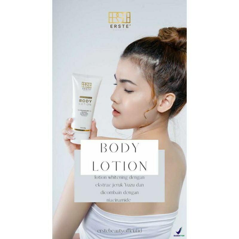 Lotion pemutih yuzu whitening body lotion erste BPOM