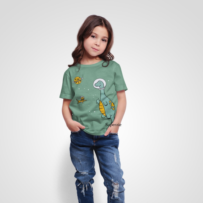 RGKIDS Konveksi Kaos Anak Cowok Pakaian Anak Distro Baju Anak Laki-Laki DINO HELM SAGE  threepoint goverti Bandung