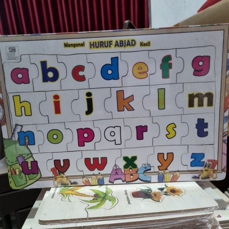 Puzzle Anak Puzzle Huruf Abjad Kecil
