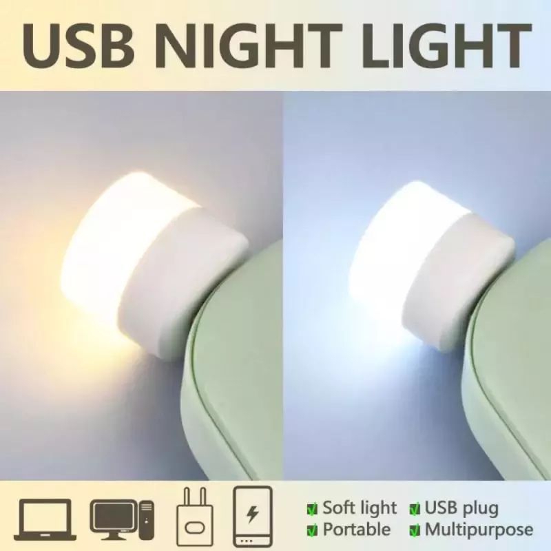 Lampu Kecil Tidur Led Usb Night Lamp Mini LED Belajar Lampu Baca Malam