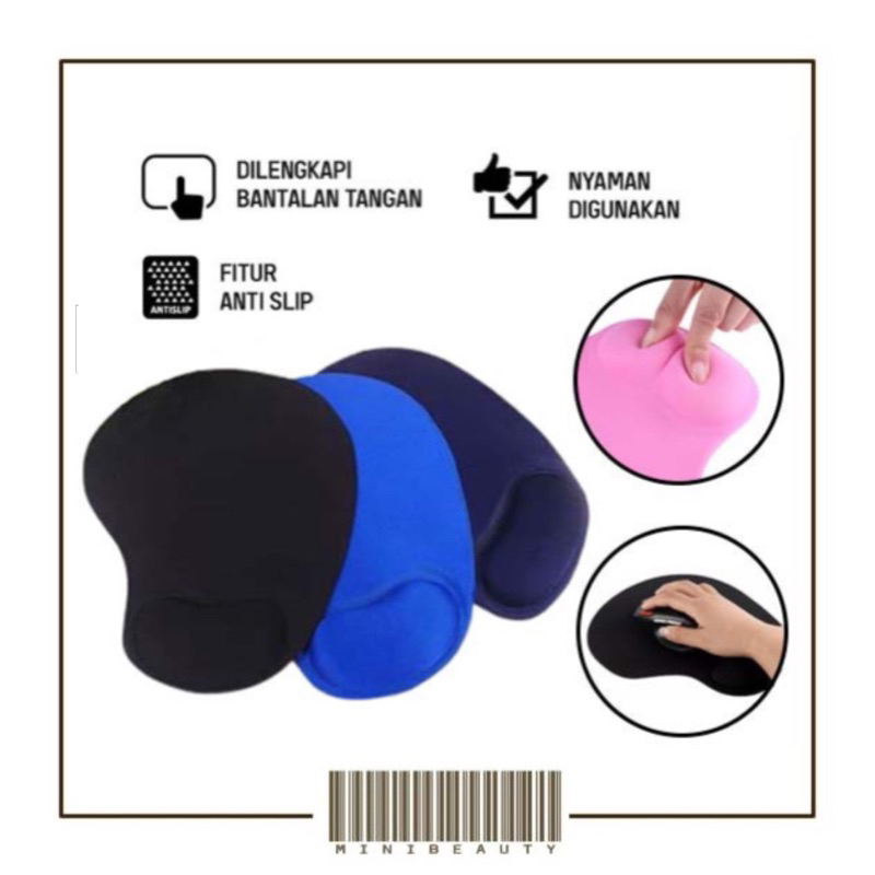 mousepad mouse pad alas bantalan sandaran pergelangan tangan tatakan aksesoris komputer wrist rest