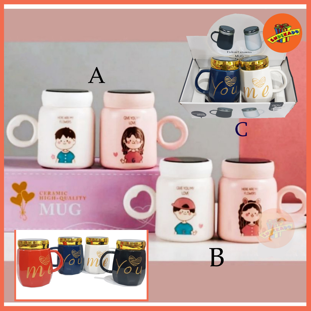 MUG KERAMIK COUPLE - Mug Pasangan