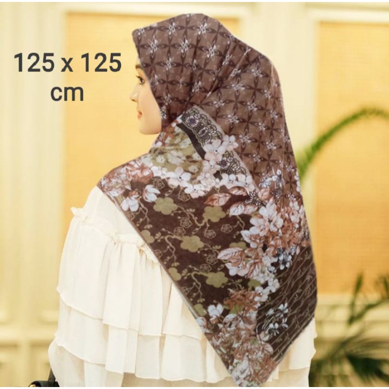 HIJAB MUSLIMAH / SYARI HELMAA COKLAT / JILBAB JUMBO / JILBAB SIMPLE / JILBAB SEGI 4 / JILBAB MOTIF P