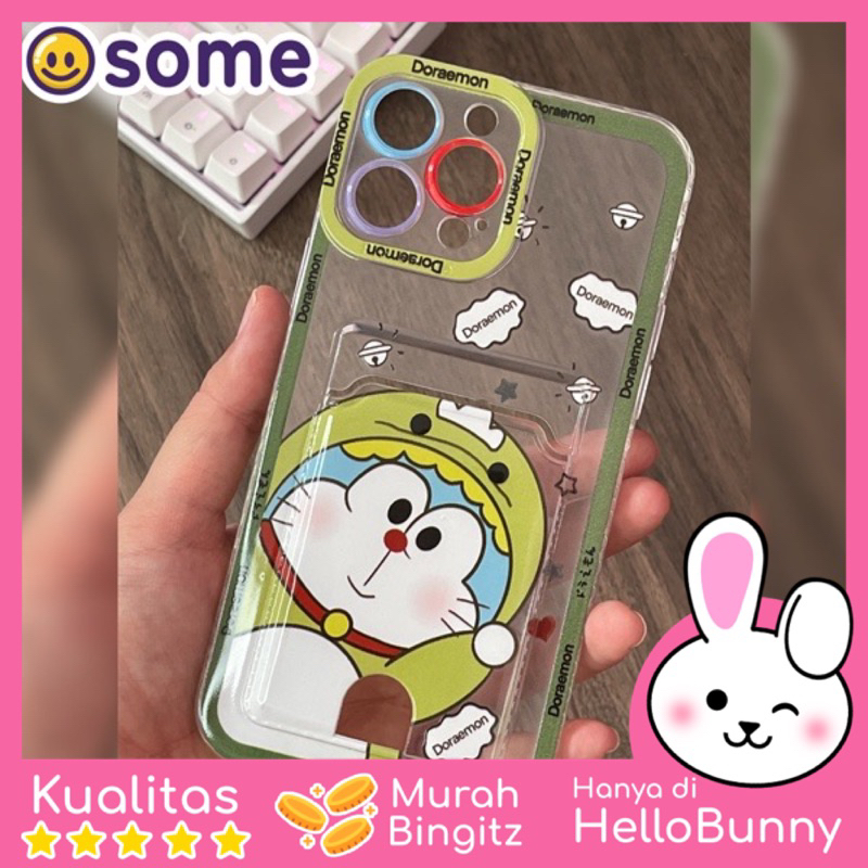 Osome Casing hp Slot Kartu for android iPhone soft  card slot Reno Samsung Realme iPhone X XS Max 11