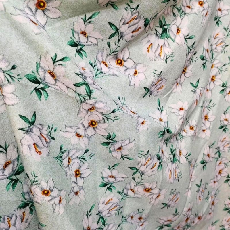 Kain Ceruty Zara | Bahan Ceruti Zara Motif SQ | Bahan atasan wanita