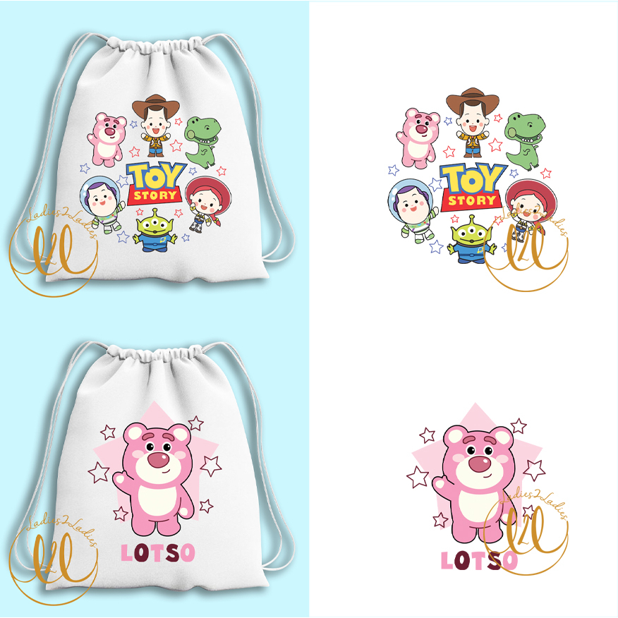 TAS SERUT KANVAS MOTIF LOTtSO TOY STORY / TOTEBAG MURAH