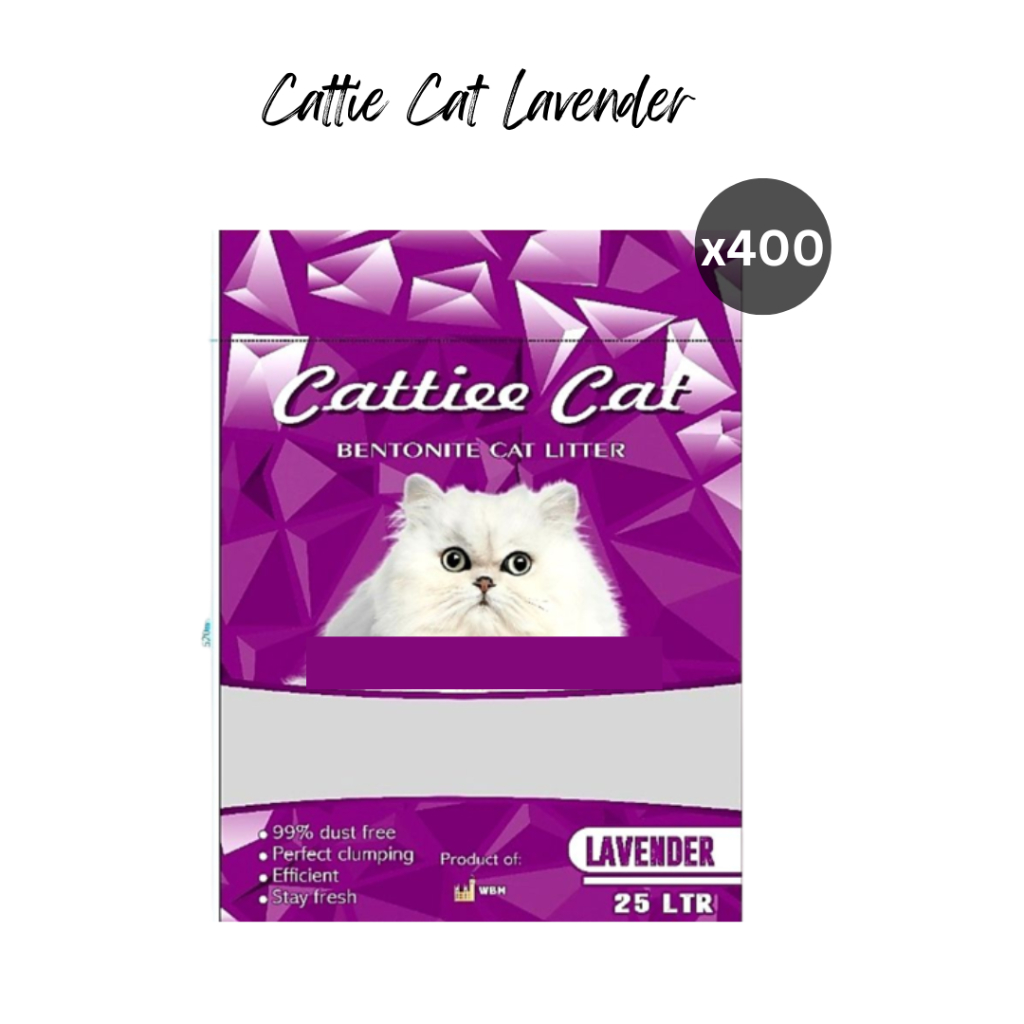 GROSIR PASIR CATTIE CAT CATTIECAT PASIR GUMPAL WANGI 25L SETARA 20KG 400 SAK 400 PCS