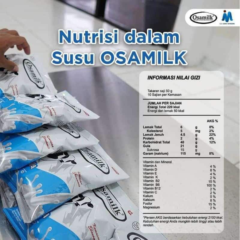 TERLARIS !! Bundling (2 pcs) OSAMILK Susu Penggemuk Badan Original 101% @ 500g