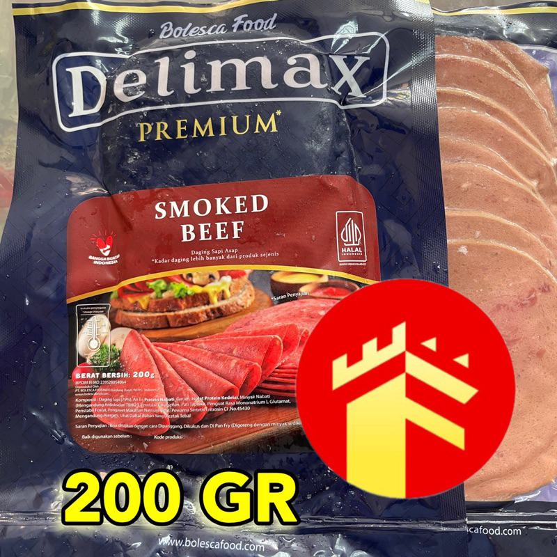 

DELIMAX SMOKED BEEF PREMIUM 200 GR 500 GR DAGING SAPI ASAP DELIMAX SMOKED BEEF 200 GR 500 Gr