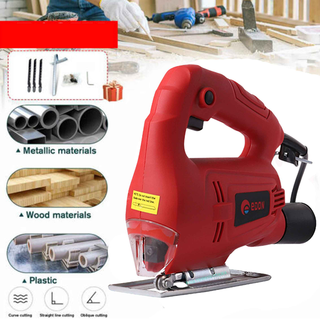 Mesin Gergaji Electric* Edon Jig Saw ED7-3555* Gergaji Kayu* Mesin Multifungsi