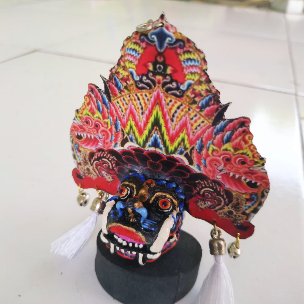 Miniatur barongan kucingan biru malang siung gantung