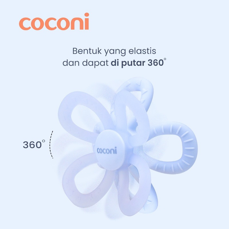 COCONI Manhattan Toy Sensory Teether | Gigitan Bayi Silicone Lembut