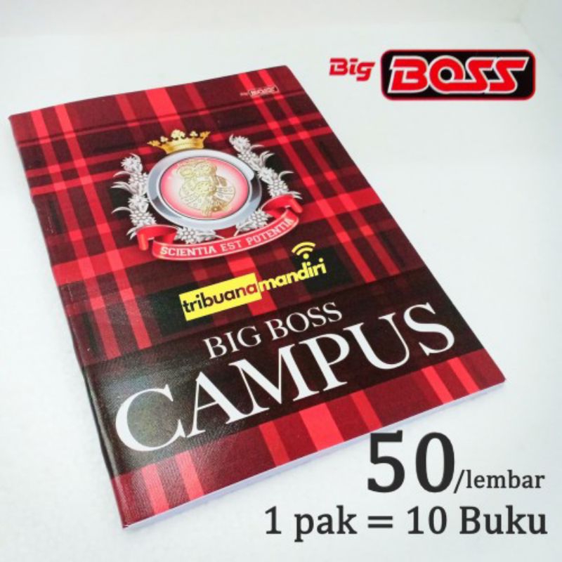 

Buku tulis big boss campus isi 50 lembar free stiker