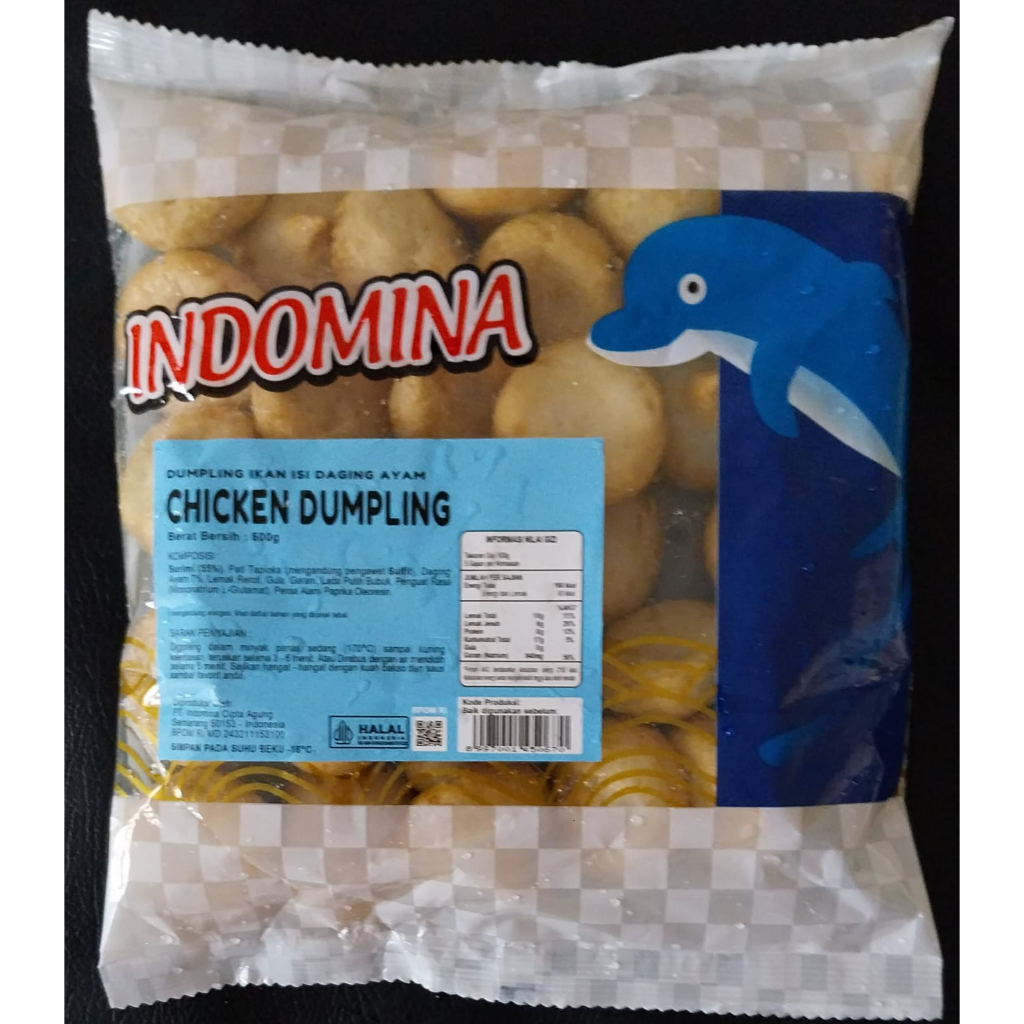 

INDOMINA CHICKEN Dumpling Olahan Ikan Rasa Ayam 500 Gram