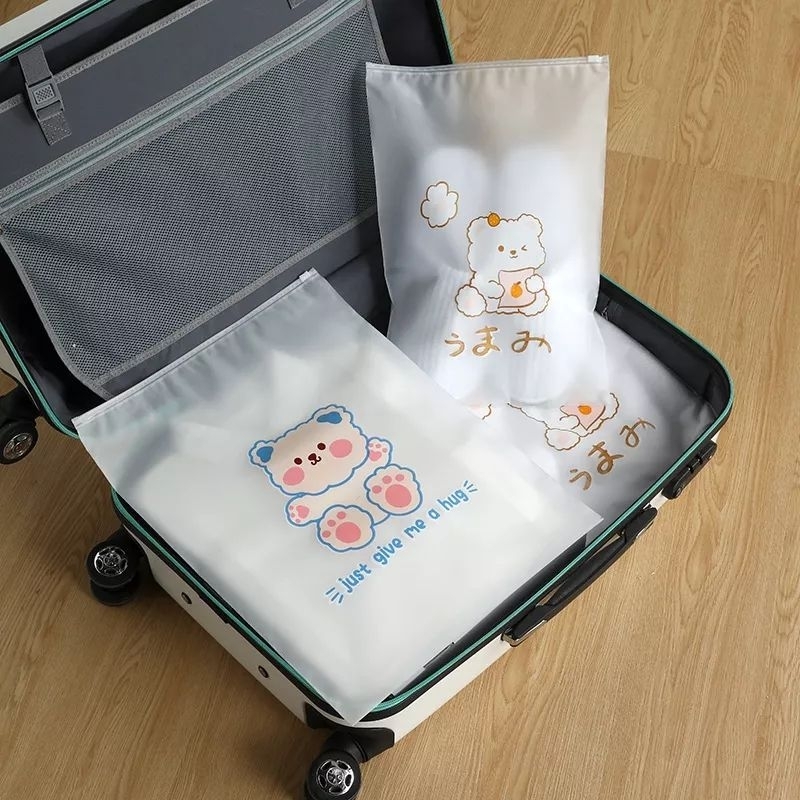 ZIPPER LUCU MOTIF BEAR AC39 STORAGE BAG TRAVEL