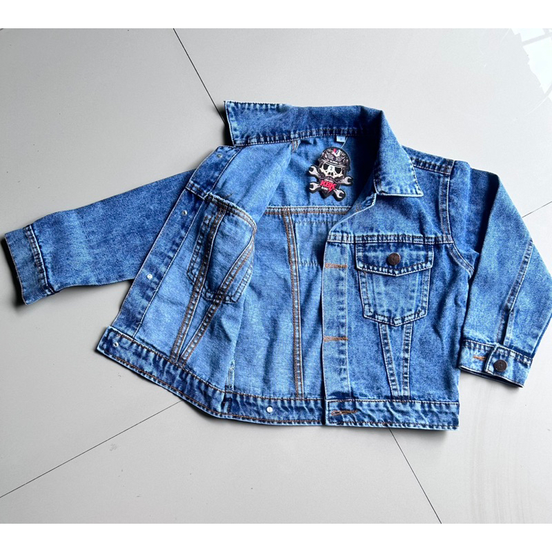 JAKET KENZIE//JAKET JEANS ANAK LAKI-LAKI VARIASI BORDIR USIA 2 -7TAHUN