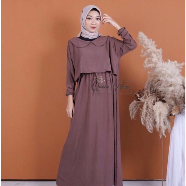 MAXI DRESS WANITA CRINKLE AIRFLOW ZAFINA