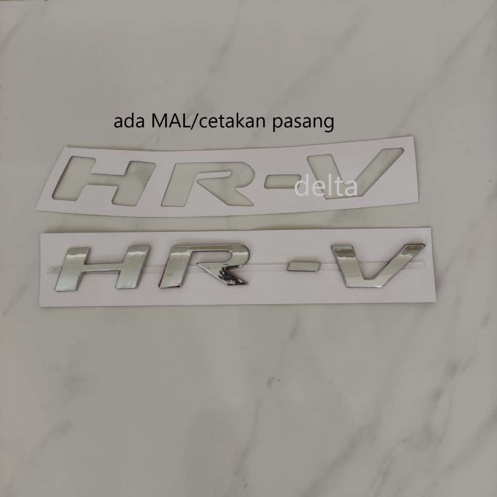 Logo/Emblem Kap Mesin Engine Hood Honda HR-V  Besar Chrome