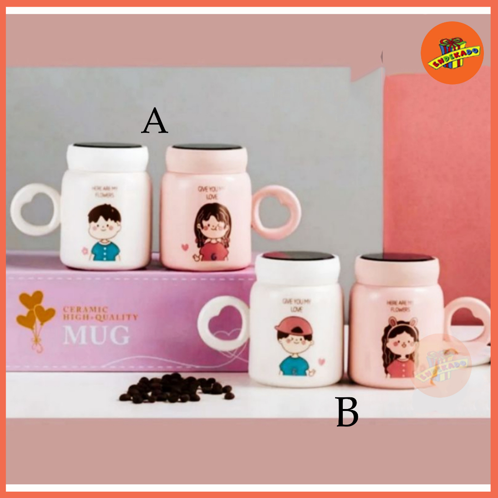 MUG KERAMIK COUPLE - Mug Pasangan