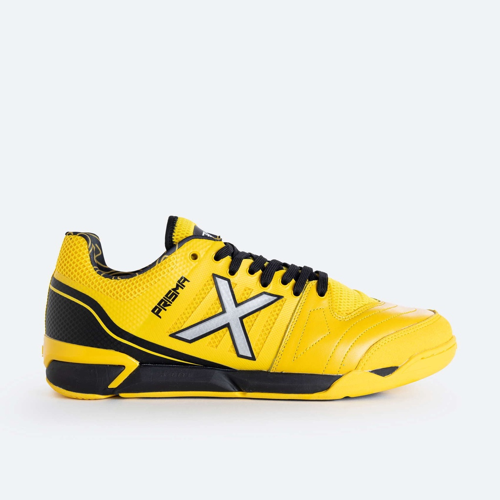 X Munich Sepatu Futsal Prisma 23 - Yellow/Black/Silver