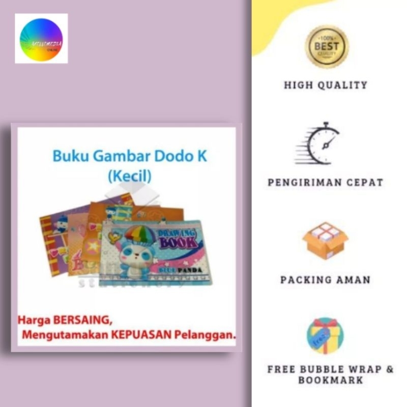 

Buku Gambar Ukuran Kecil / Drawing Book 8 K / Buku Sketsa Mengambar Kecil Uk 8K (ORIGINAL PRODUK)
