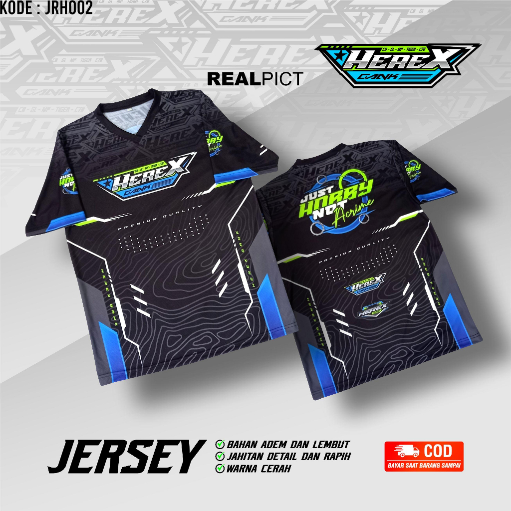 JERSEY SADULUR HEREX | KAOS RACING | JERSEY BALAP | KAOS HEREX JRH002