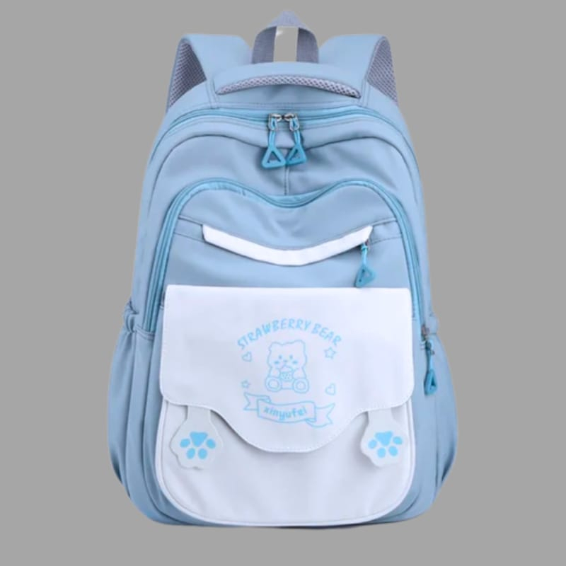 Tas Ransel Karakter Strawberry Bear Tas Terbaru Free Botol minum Free Jam Tangan Free Nano Spray Backpack Sekolah Terbaru