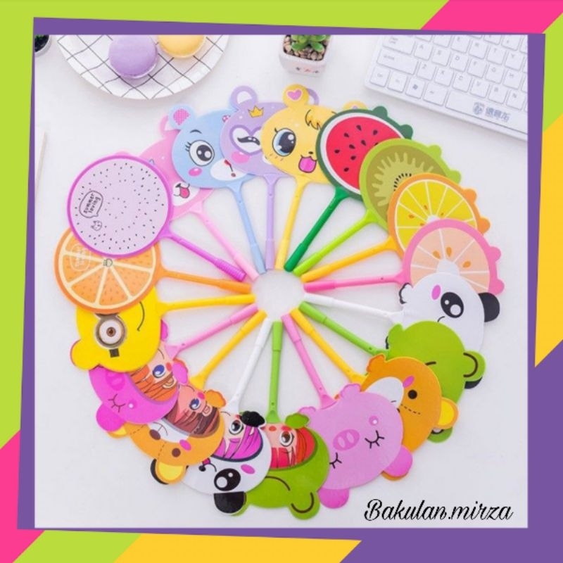 

Pena Kipas lucu Animal Dan Buah Pulpen Kipas Karakter