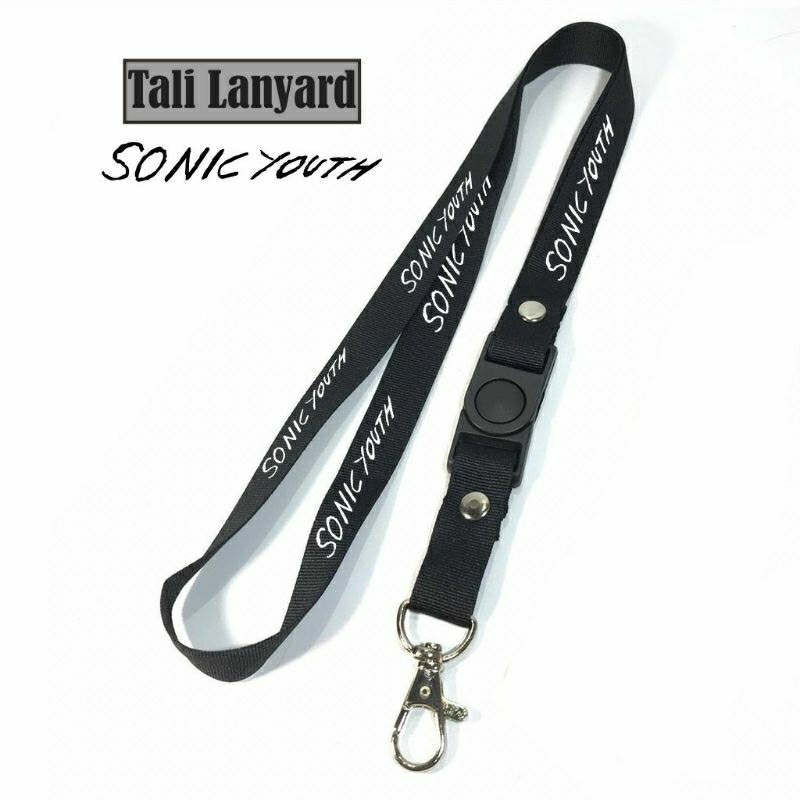 

Lanyard SONIC YOUTH / Tali Lanyard Band Gantungan Kunci Name Tag Id Card / Pods / Brand Lokal