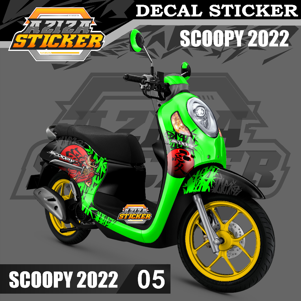 Aziza Sticker - Decal Stiker Scoopy Full body 2021 2022 - Dekal Stiker Scoopy yang lagi viral desain