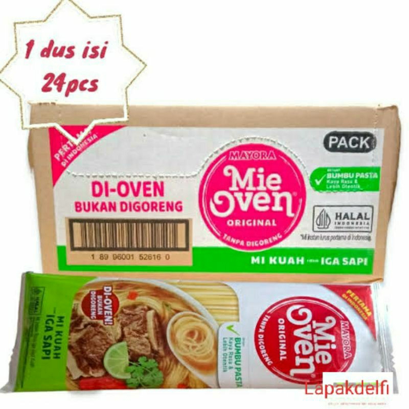 

Mie Oven Mayora 1 karton isi 24pcs mie lurus