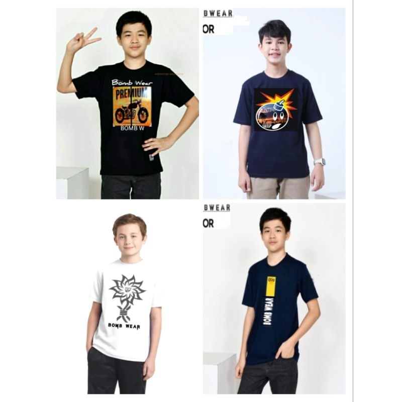 kaos Anak Junior kaos anak tanggung Umur 9 - 15