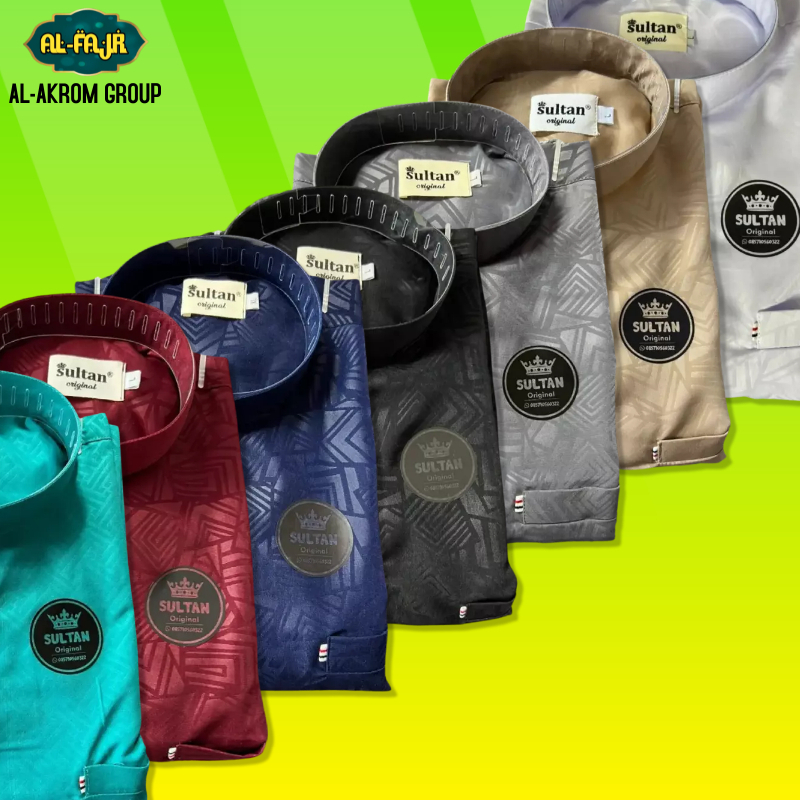 Kemeja Koko Pria PREMIUM Sultan Embos Anak dan Dewasa