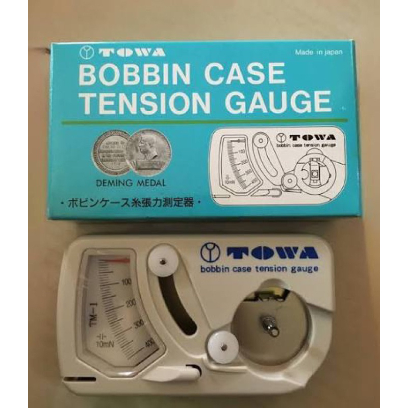 Towa Bobbin Case Tension Gauge Pengukur Kekuatan Tegangan Benang Sekoci TM-1 Manual Original Jepang